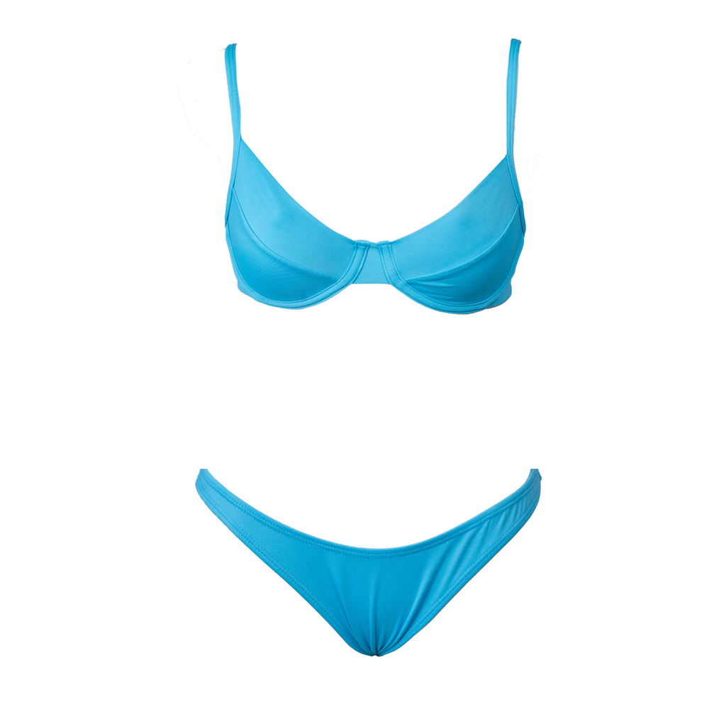 CONJUNTO TOP ARO E ASA DELTA AZUL CLARO