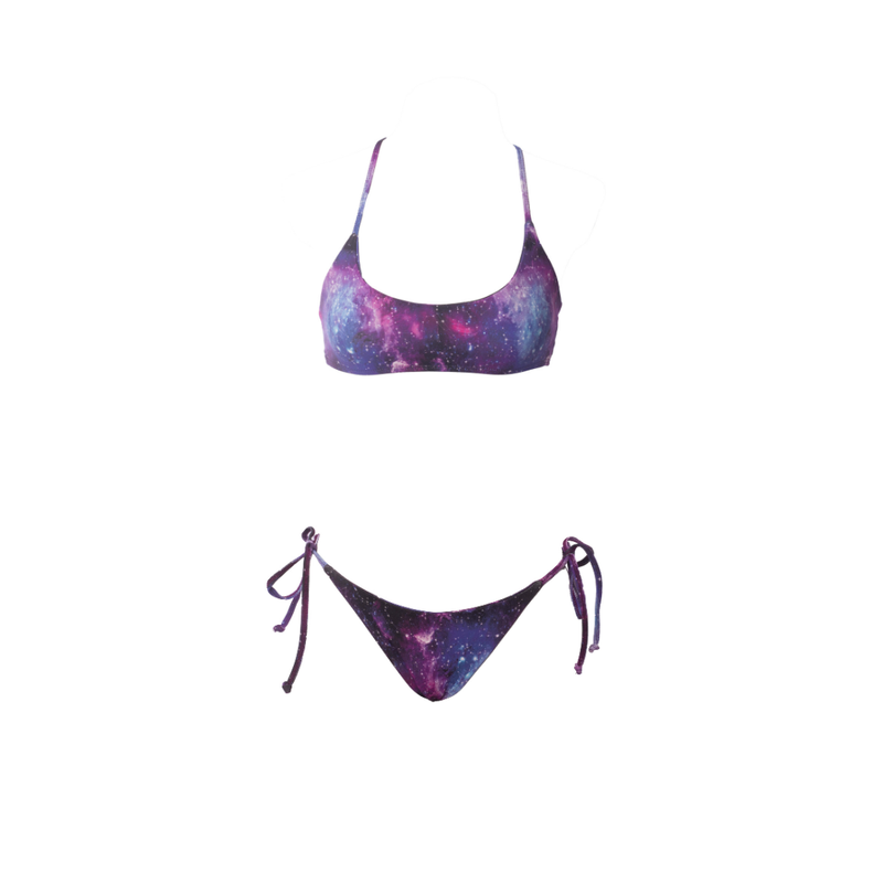 CONJUNTO TOP RETO E LACINHO SARA GALÁXIA