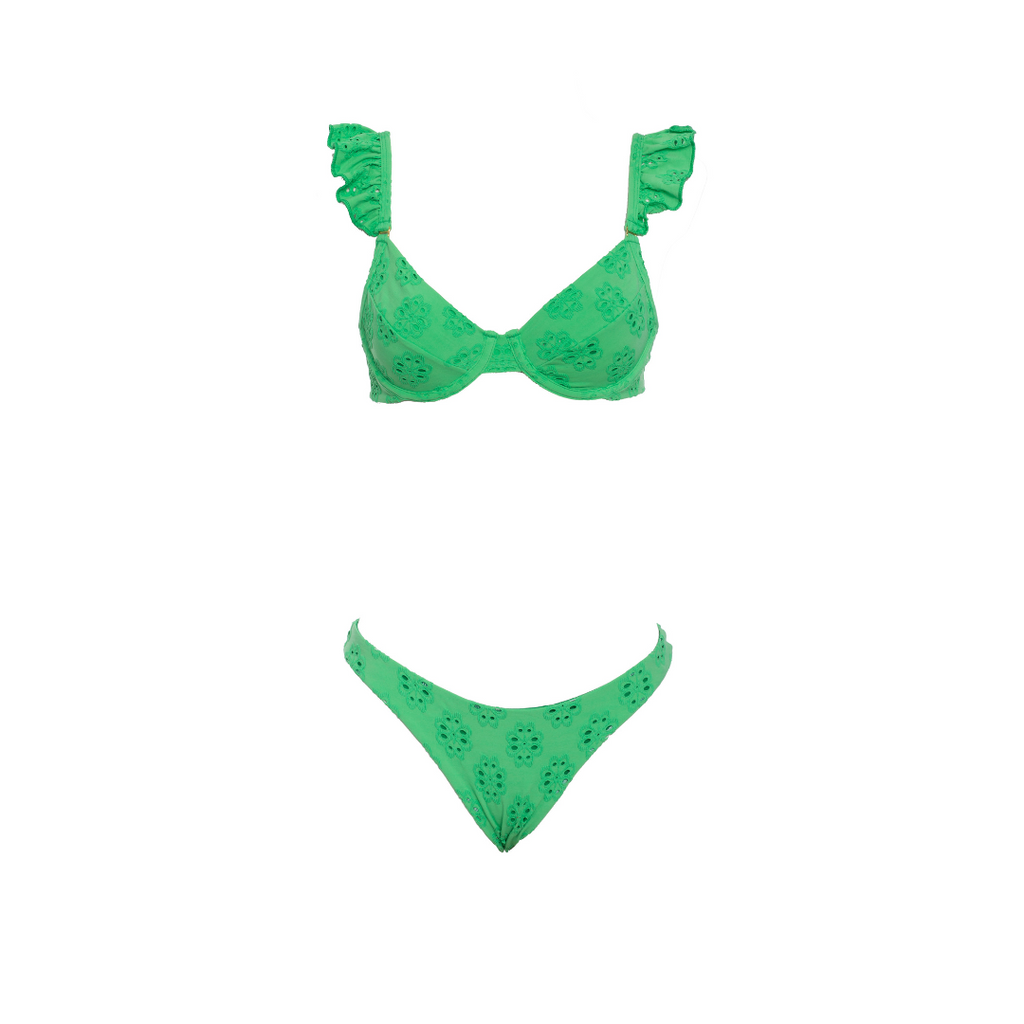 CONJUNTO TOP ARO E ASA DUPLA LAISE VERDE