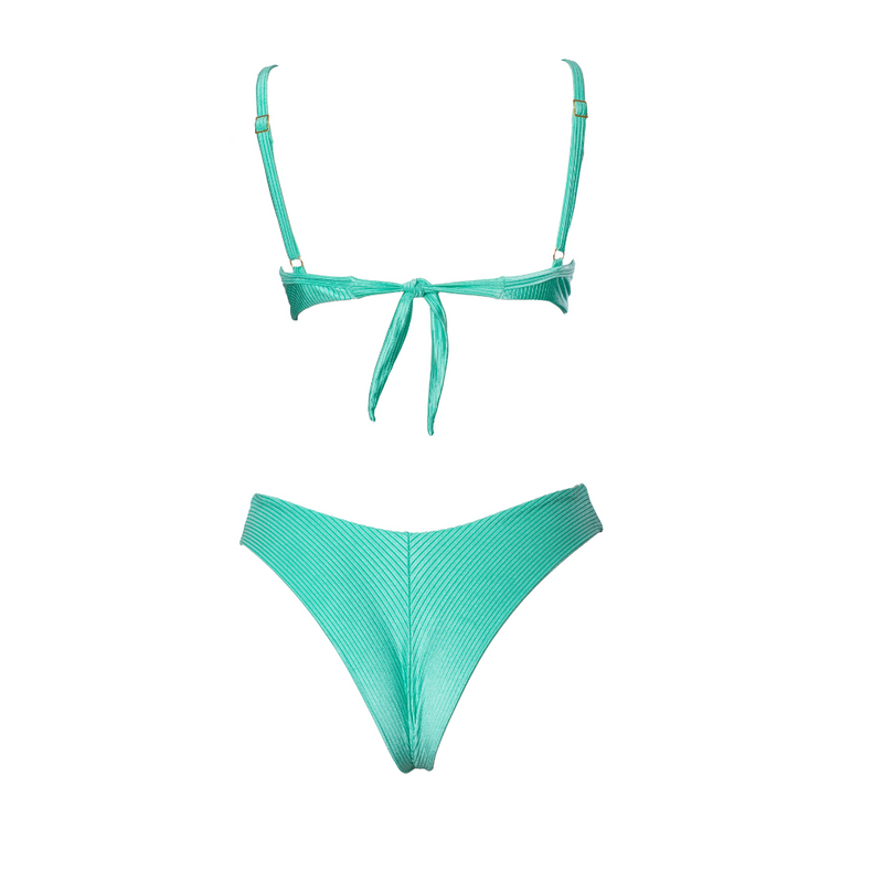 CONJUNTO TOP ARO E AVIADOR ÉDEN VERDE SEREIA
