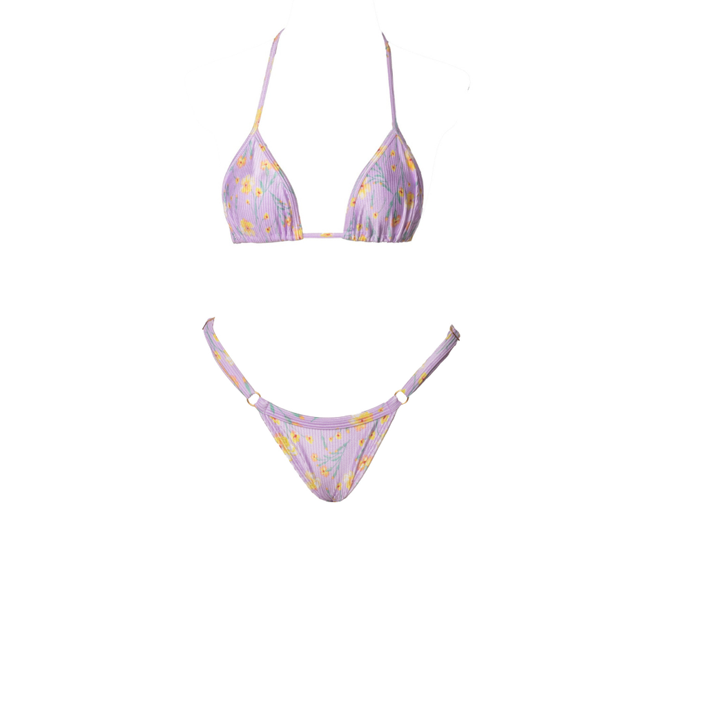 CONJUNTO CORTININA E MINI TANGA FIVELA ÉDEN PRIMAVERA