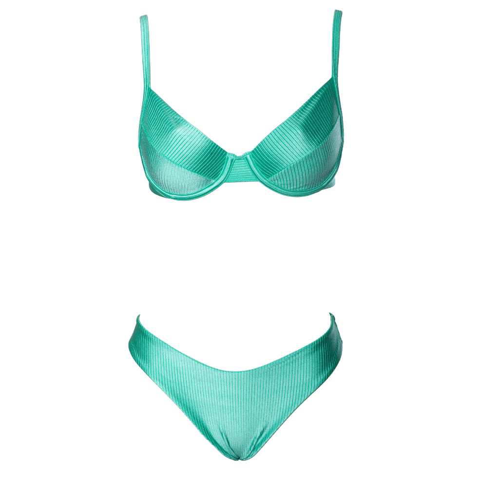 CONJUNTO TOP ARO E AVIADOR ÉDEN VERDE SEREIA