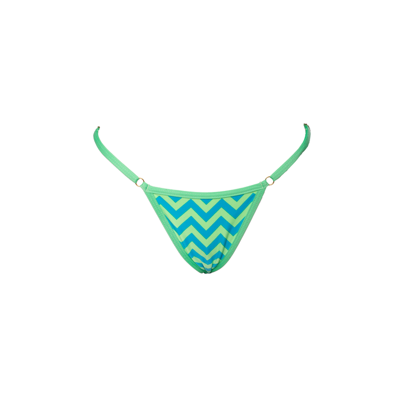 MINI FITA REGULAGEM CHEVRON VERDE COM AZUL