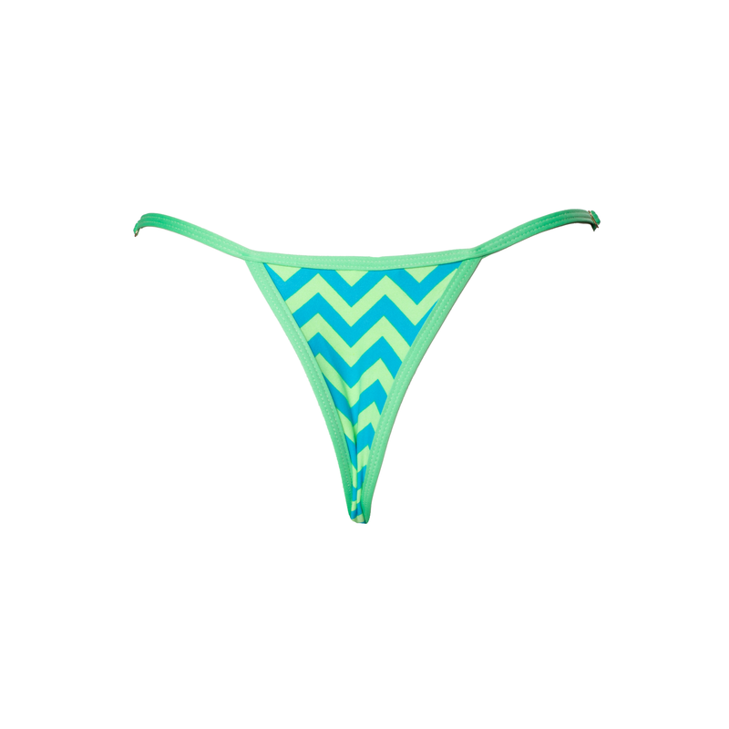 MINI FITA REGULAGEM CHEVRON VERDE COM AZUL