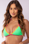 TOP FIXO ARGOLA SAINT TROPEZ COLOR BLOCK VERDE