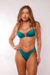 TOP ALISSA SHINE VERDE ALBA METAL ESTRELA