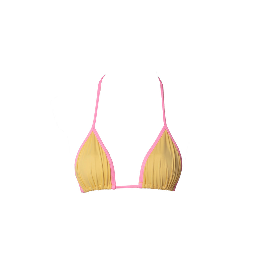 CORTININHA AMARELO COM ROSA