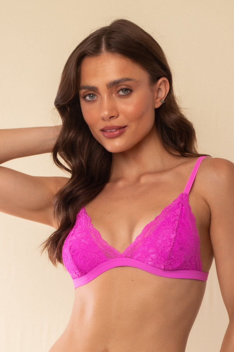 CALCINHA LINGERIE GABI COM REGULAGEM ROSA HOT