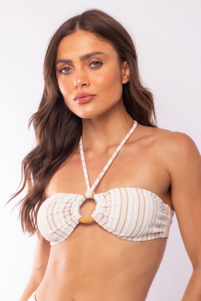 FAIXA ARGOLA CROCHETE NUDE