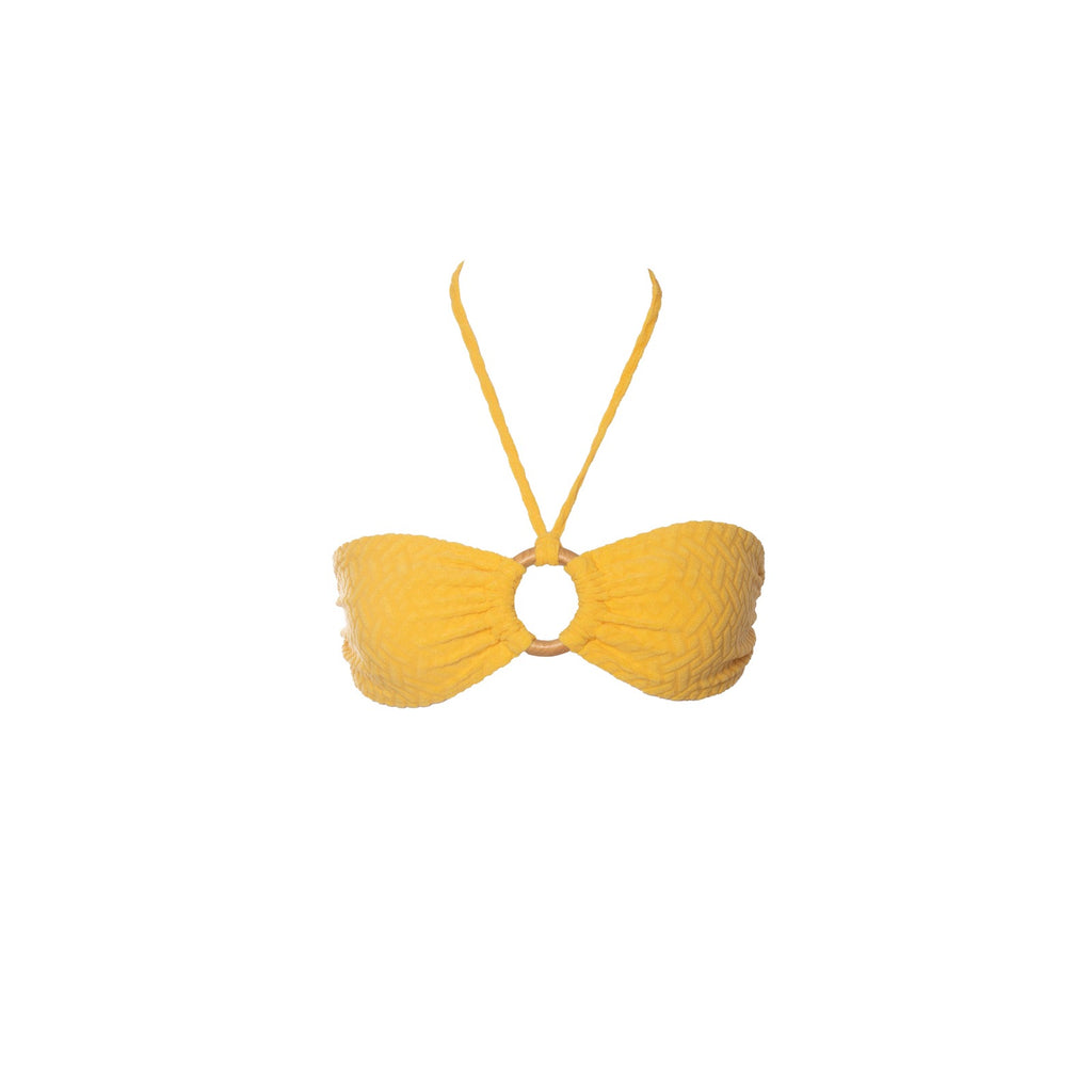 FAIXA ARGOLA ATOALHADO AMARELO