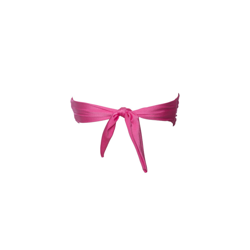 FAIXA ARGOLA METAL SHINE ROSA CHICLETE