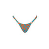 CALCINHA MINI TANGA FIVELA ONÇA LARANJA COM AZUL