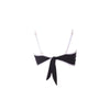 TOP FLAT PRETO COM VIÉS BRANCO