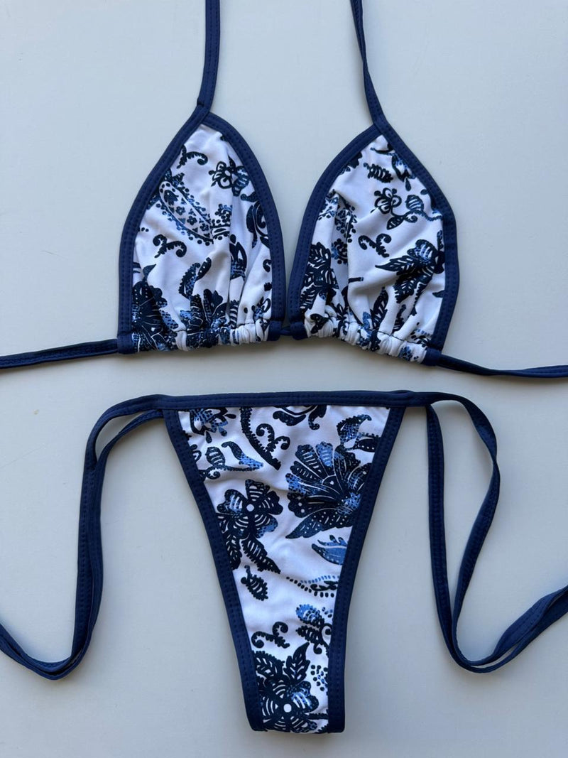 CONJUNTO VIÉS CORTININHA E LACINHO ARABESCO