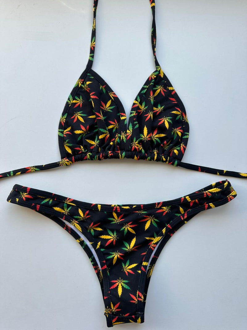 CONJUNTO VIÉS CORTININHA E ASA DELTA MARIJUANA