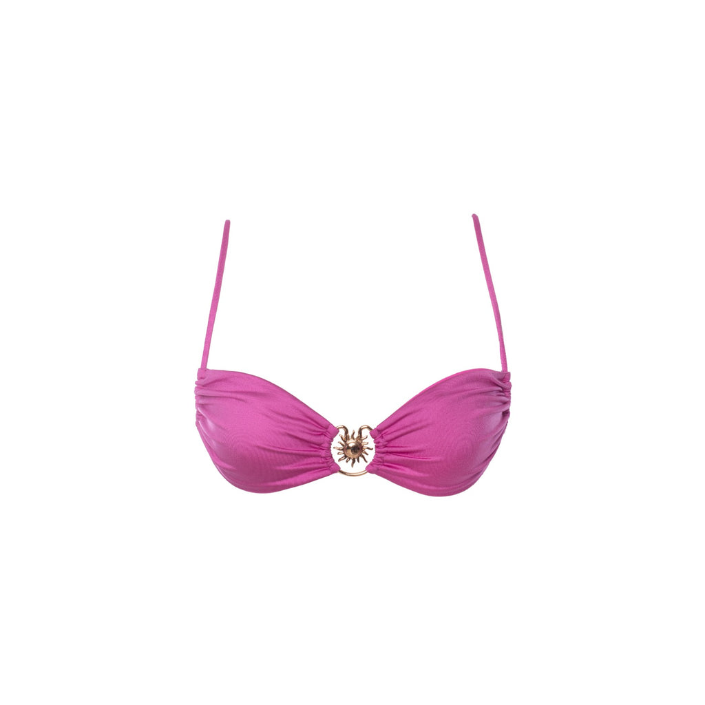 TOP ALISSA SHINE ROSA JASMINE METAL SOL