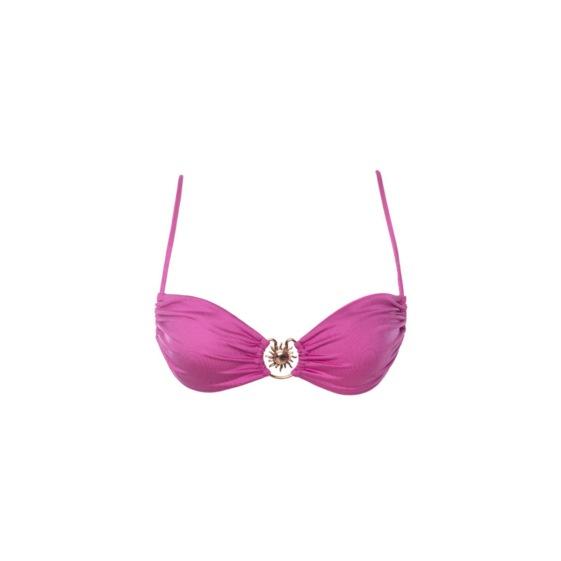 TOP ALISSA SHINE ROSA JASMINE METAL SOL