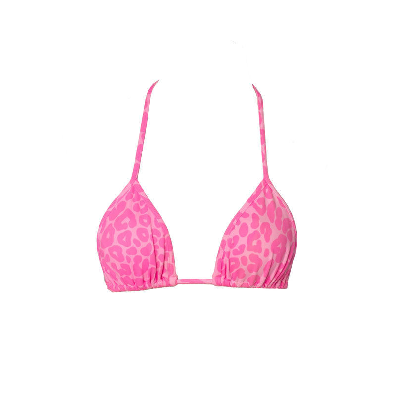 CONJUNTO CORTININA E MINI TANGA ONÇA ROSA