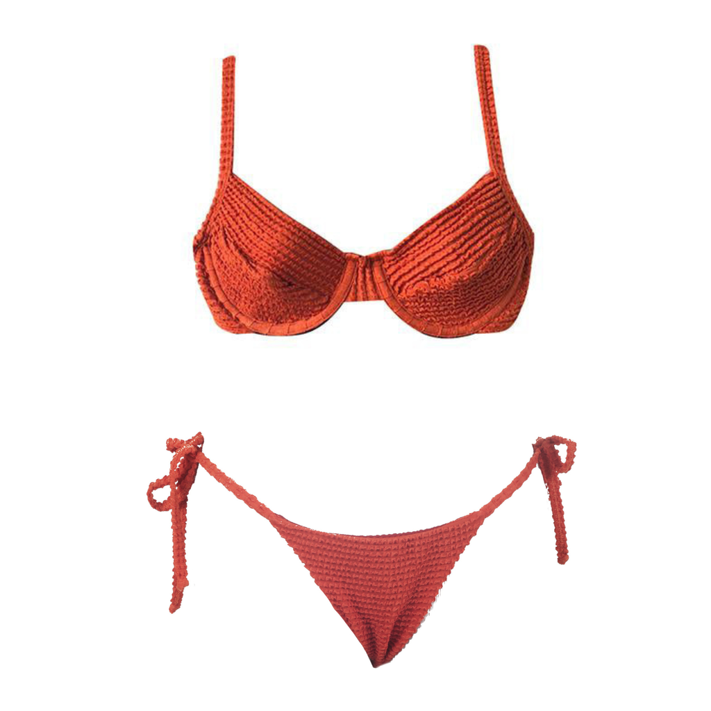 CONJUNTO TOP ARO E LACINHO MÔNACO TERRA