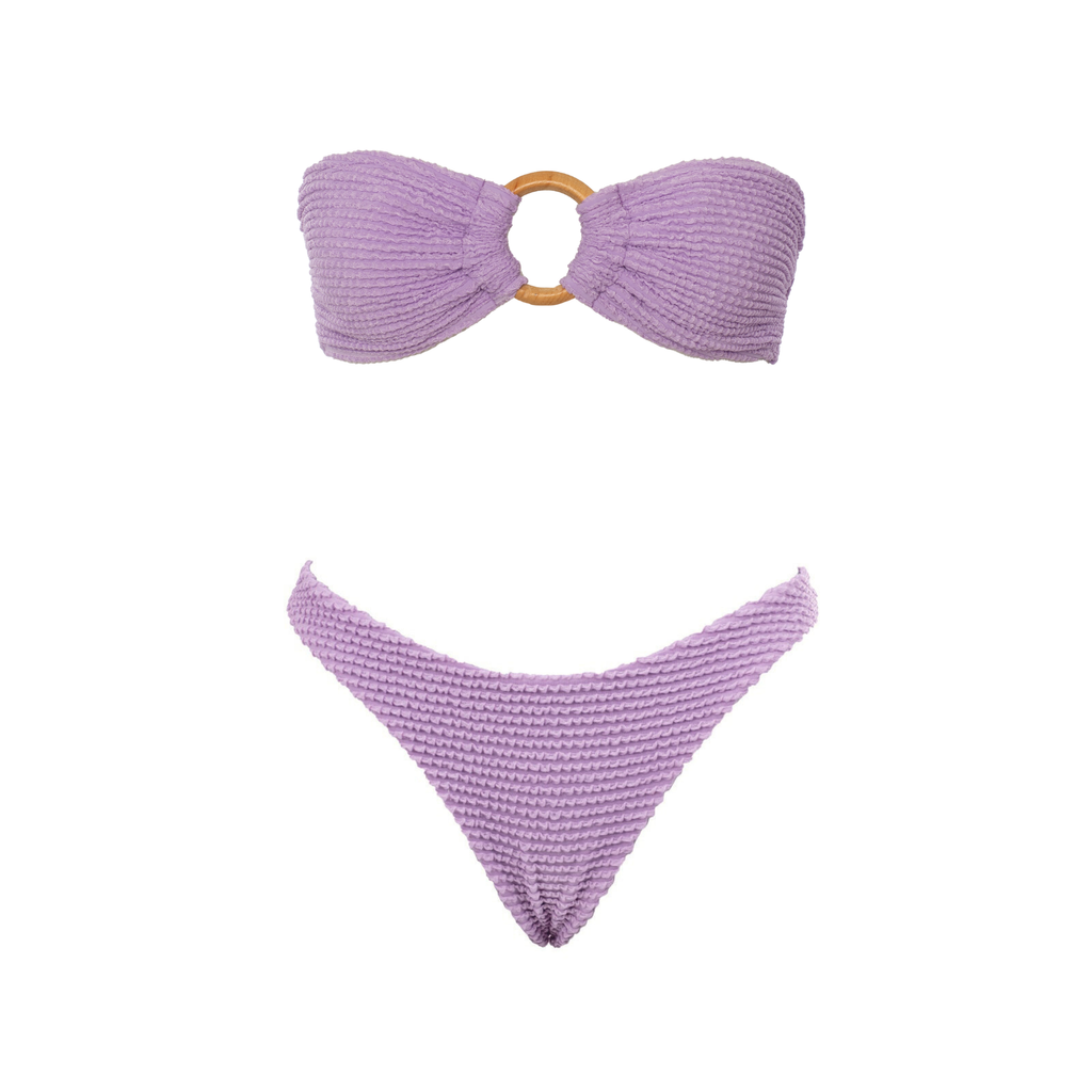 CONJUNTO FAIXA ARGOLA E ASA DELTA DUPLA LILÁS HARMONIA