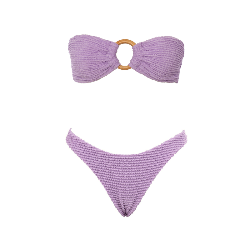 CONJUNTO FAIXA ARGOLA E ASA DELTA DUPLA LILÁS HARMONIA