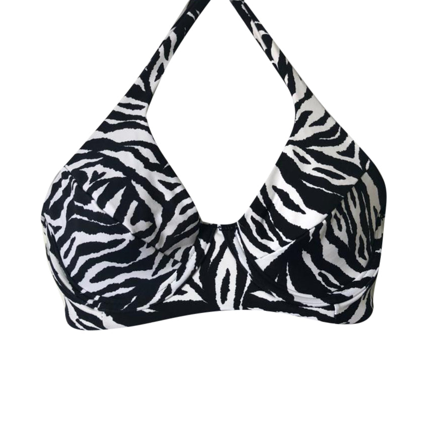 TOP COM ARO SUSTENTAÇÃO ZEBRA BLACK